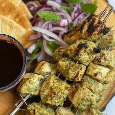 Green Chicken Skewers
